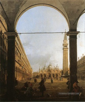 piazza san marco à l’est Canaletto Venise Peinture à l'huile